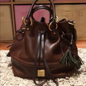 Dooney and Bourke Buckley leather drawstring bag